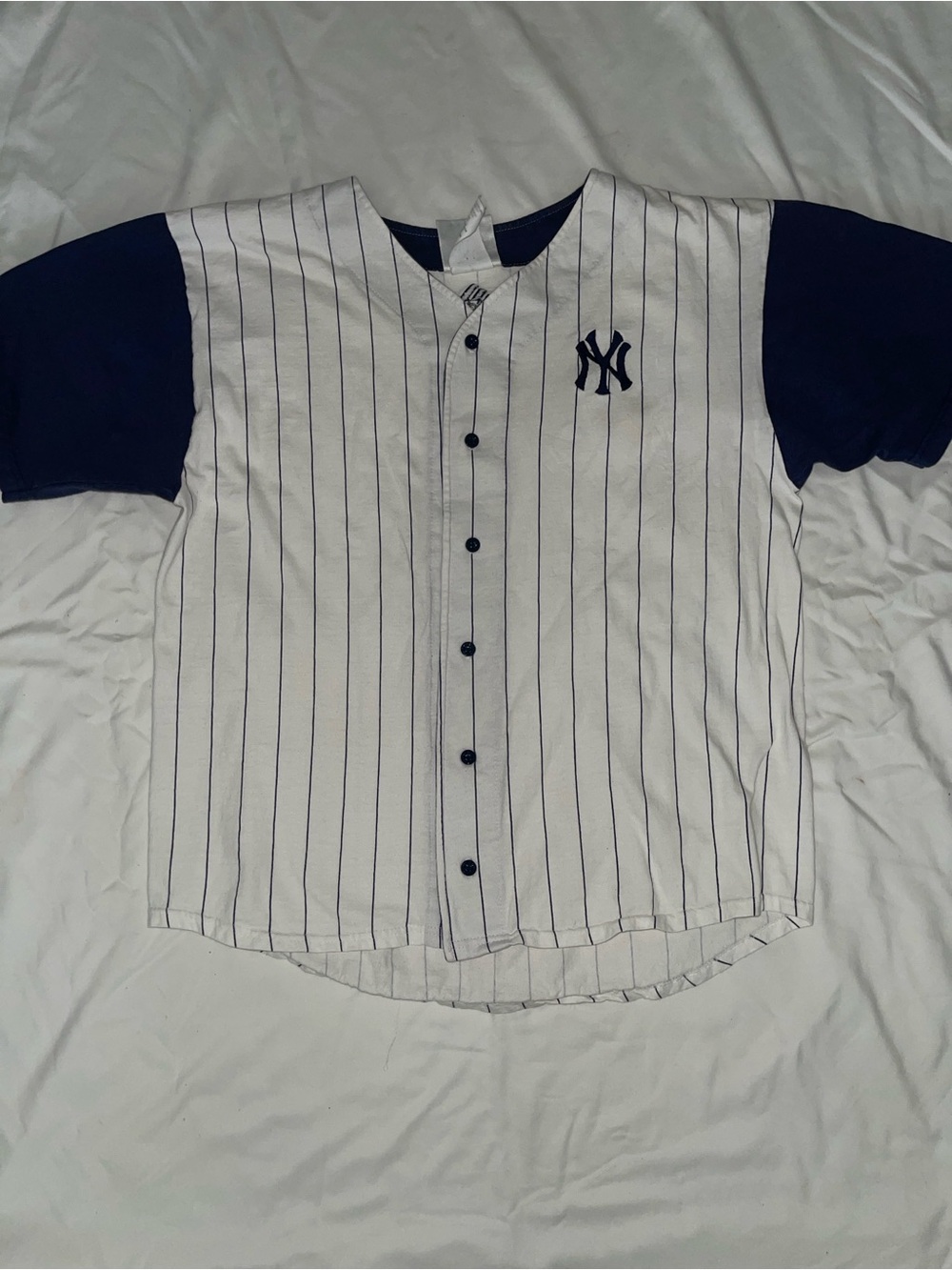 ADIDAS New York Yankees Pinstripe Baseball Jersey Sz M SKU: 0922-37